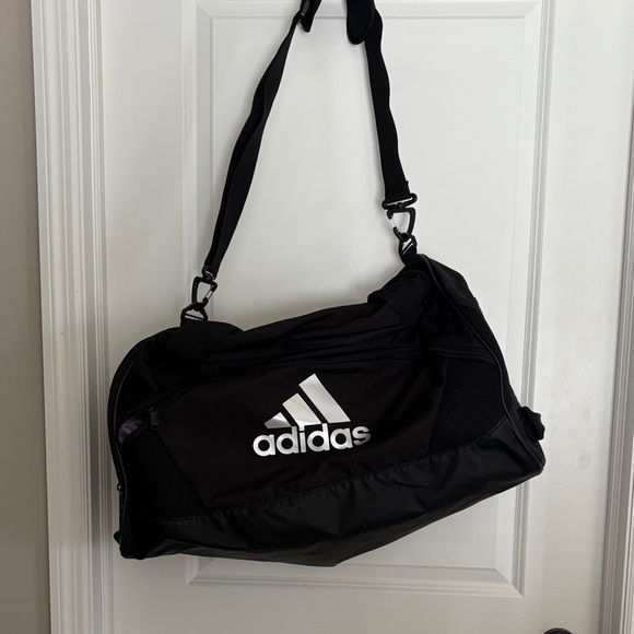 Adidas Black and White Duffel Bag - Picture 1 of 3